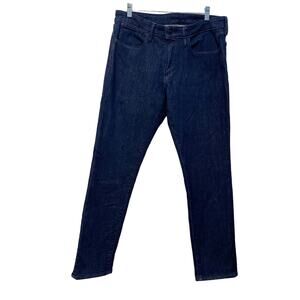 Dark Blue Wash BONOBOS Men’s Denim Jeans 32 Straight Cut